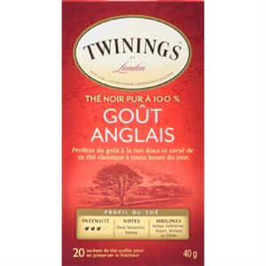 Twinings Tea English Breakfast 20UN