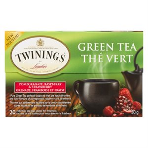 Twinings Grn Tea PomRspbryStrw 20UN