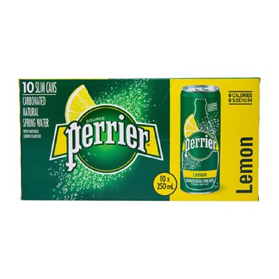 PERRIER EAU SOURCE GAZ CITRON DISC 10x250ML