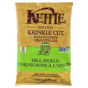 KETTLE CROUST CORNICHON ANETH DISC 220GR