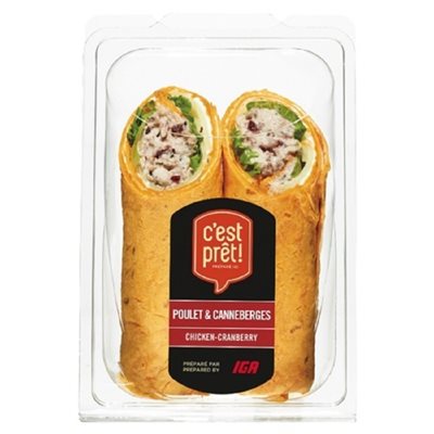 CP WRAP POULET CANNEBERGE 275GR