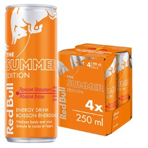 REDBULL BOISS EN ABRICO FRAISE 4x250ML