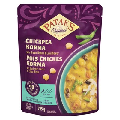 Pataks Chickpeas Korma 285GR