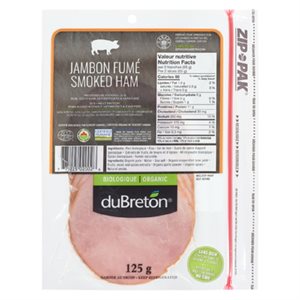 DUBRETON JAMBON FUME BIO 125GR