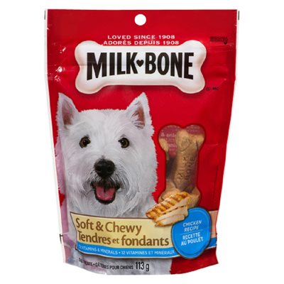 MILKBONE GAT CHIENS PILON POULET 113GR