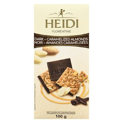 HEIDI CHOC NOIR FLOCON AMANDE 100GR